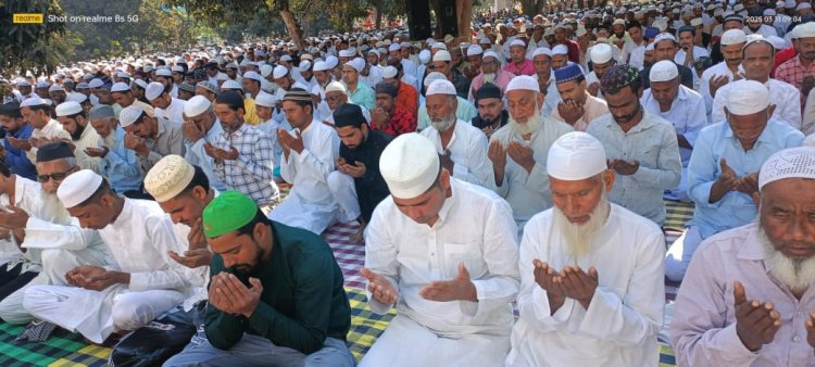 बडे ही हर्षोल्लास के साथ अदा की उदुल फितर की नमाज़